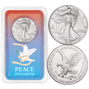 2024 American Silver Eagle in Peace on Earth Showpak Main Image