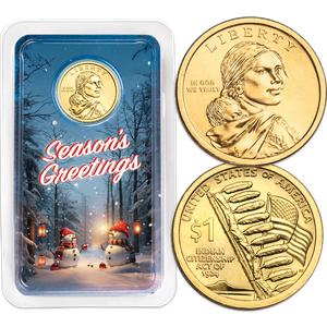 2024 Native American Dollar in Season's Greetings Showpak Main Image