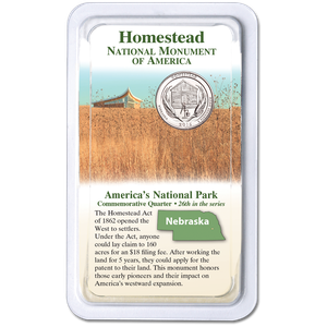 2015 Homestead National Monument of America Quarter in Showpak Main Image