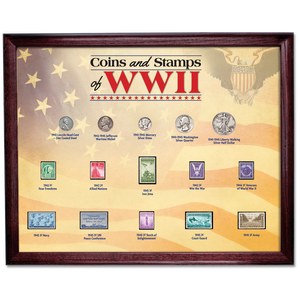 WWII Coins and Stamps Frame Set Main Image