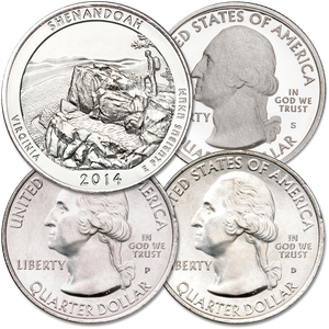 2014 PDS Shenandoah National Park Quarter Set Main Image
