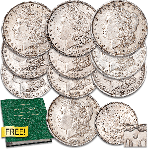 1880-1889 "O" Mint Morgan Dollar Set with FREE Album Main Image