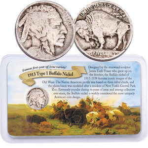 1913 Type 1 Buffalo Nickel in Showpak Main Image