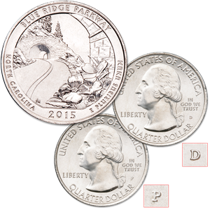 2015 P&D Blue Ridge Parkway Quarter Set Main Image