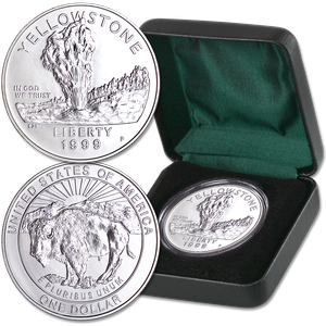 1999-P Yellowstone National Park Silver Dollar Main Image