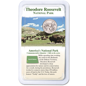 2016 Theodore Roosevelt National Park Quarter in Showpak Main Image