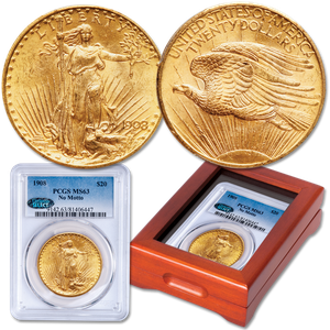 1908-1932 Saint-Gaudens $20 Gold Double Eagle Main Image