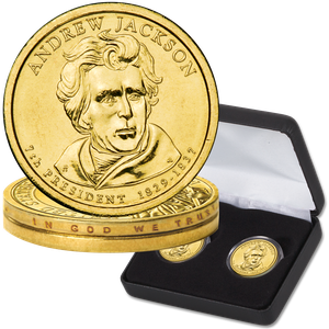 2008 Andrew Jackson Presidential Dollar Error & Regular Issue Set Main Image