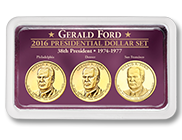 2016 Gerald R. Ford Presidential Dollars in Exclusive PDS Showpak Main Image