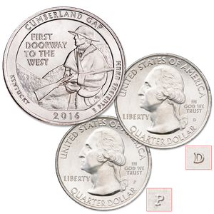 2016 P&D Cumberland Gap National Historical Park Quarter Set Main Image