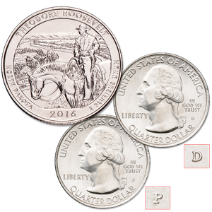 2016 P&D Theodore Roosevelt National Park Quarter Set Main Image