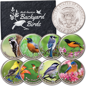 Birds of America Colorized Kennedy Half Dollar Set Main Image
