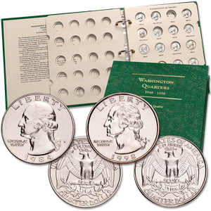 1984-1998 P&D Set of Washington Quarters with Album Main Image