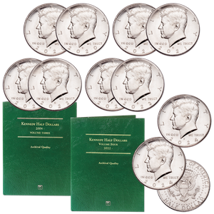 2020-2024 P&D Kennedy Half Dollar Set with Folders Main Image