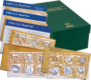 1960-1964 Proof Set Collection with Storage Box Main Image