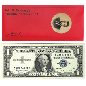 1957B $1 Silver Certificate with FREE JFK Reprint Main Image