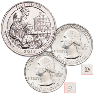 2017 P&D Ellis Island National Monument (Statue of Liberty) Quarter Set Main Image