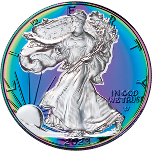2023 Rainbow Colorized American Silver Eagle Main Image