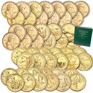 2000-2023 P&D Sacagawea Dollar Set with Album Main Image
