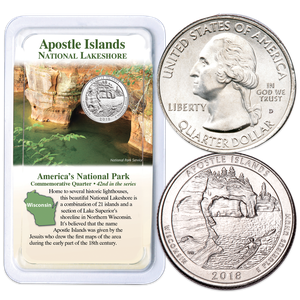 2018 Apostle Islands National Lakeshore Quarter in Showpak Main Image