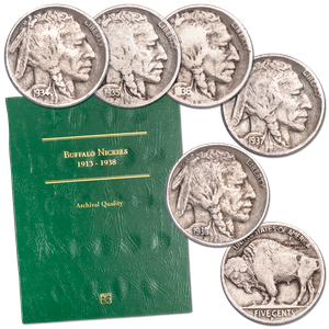 1934-D-1938-D Buffalo Nickel Set Main Image
