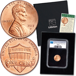 2017-P Lincoln Cent in Anniversary Holder Main Image