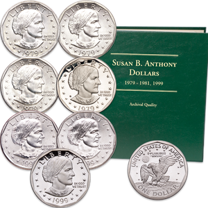 1979 & 1999 First and Last Year Susan B. Anthony Dollar Set Main Image