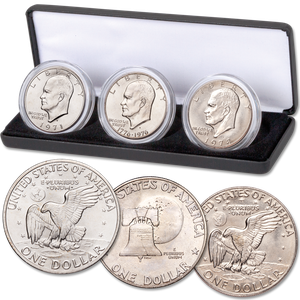 1971-1978 First, Last & Bicentennial Eisenhower Dollar Set Main Image