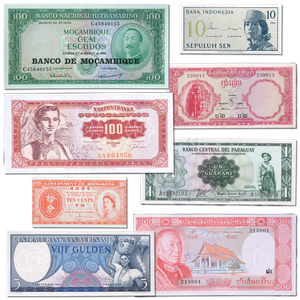 1952-1976 World Bank Note Set Main Image