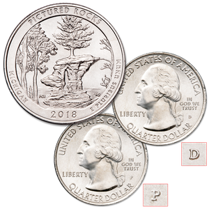 2018 P&D Pictured Rocks National Lakeshore Quarter Set Main Image