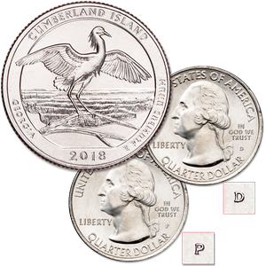2018 P&D Cumberland Island National Seashore Quarter Set Main Image