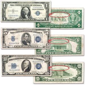 No Motto Silver Certificate Set Main Image