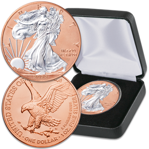 2022 Rose Gold-Plated American Silver Eagle with Case Main Image
