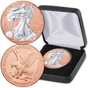 2023 Rose Gold-Plated American Silver Eagle with Case Main Image