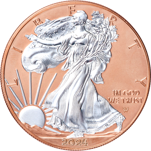 2024 Rose Gold-Plated American Silver Eagle with Case Main Image