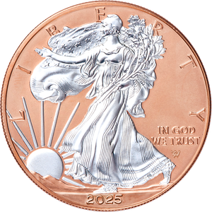 2025 Rose Gold-Plated American Silver Eagle with Case Main Image