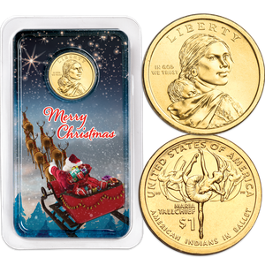 2023 Native American Dollar in Merry Christmas Showpak Main Image