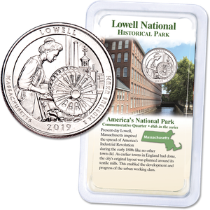 2019 Lowell National Historical Park Quarter in Showpak Main Image
