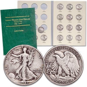 1941-1945 PDS Set of Liberty Walking Half Dollars Main Image