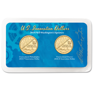 2018 P&D Washington's Signature U.S. Innovation Dollar in Showpak Main Image