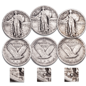 1929 PDS Standing Liberty Quarter Set Main Image