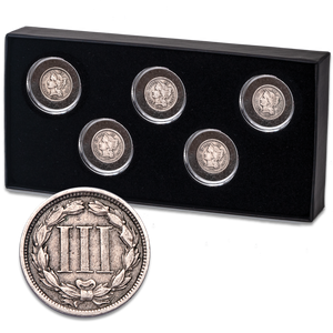 1865-1869 Nickel Three Cent Piece Set Main Image