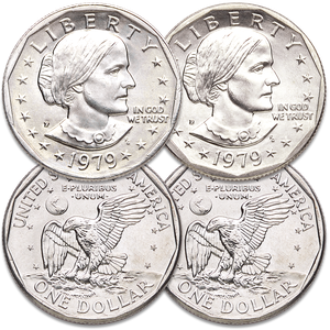 1979 P&D Susan B. Anthony Dollar Set Main Image