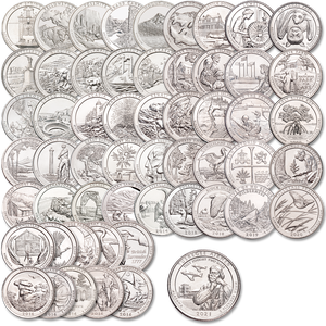 2010-2021 National Parks Quarter Set (56 coins) Main Image