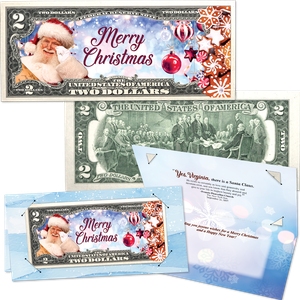 Colorized Note Merry Christmas Card Main Image