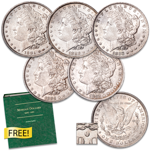 1881-1885 "O" Mint Morgan Dollar Set with Album Main Image