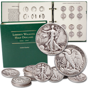 Complete 1941-1947 Liberty Walking Half Dollar Short Set Main Image
