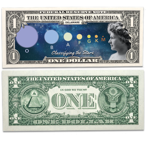 Colorized U.S. Innovation $1 Federal Reserve Note - Delaware Main Image