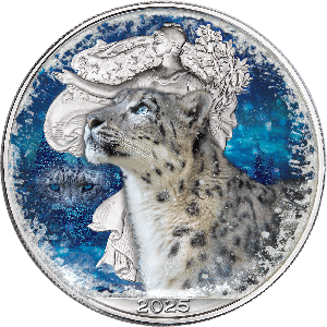 2025 Colorized Wintry Leopard American Silver Eagle | Littleton