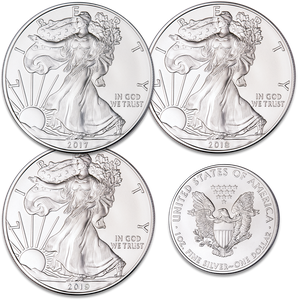 2017-2019 Silver American Eagle Year Set Main Image